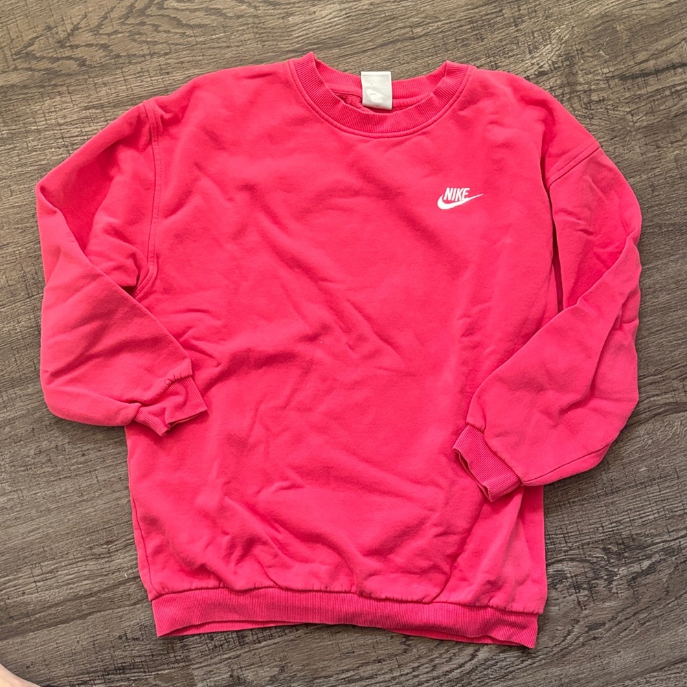 Hot Pink Nike Pullover Sweatshirt